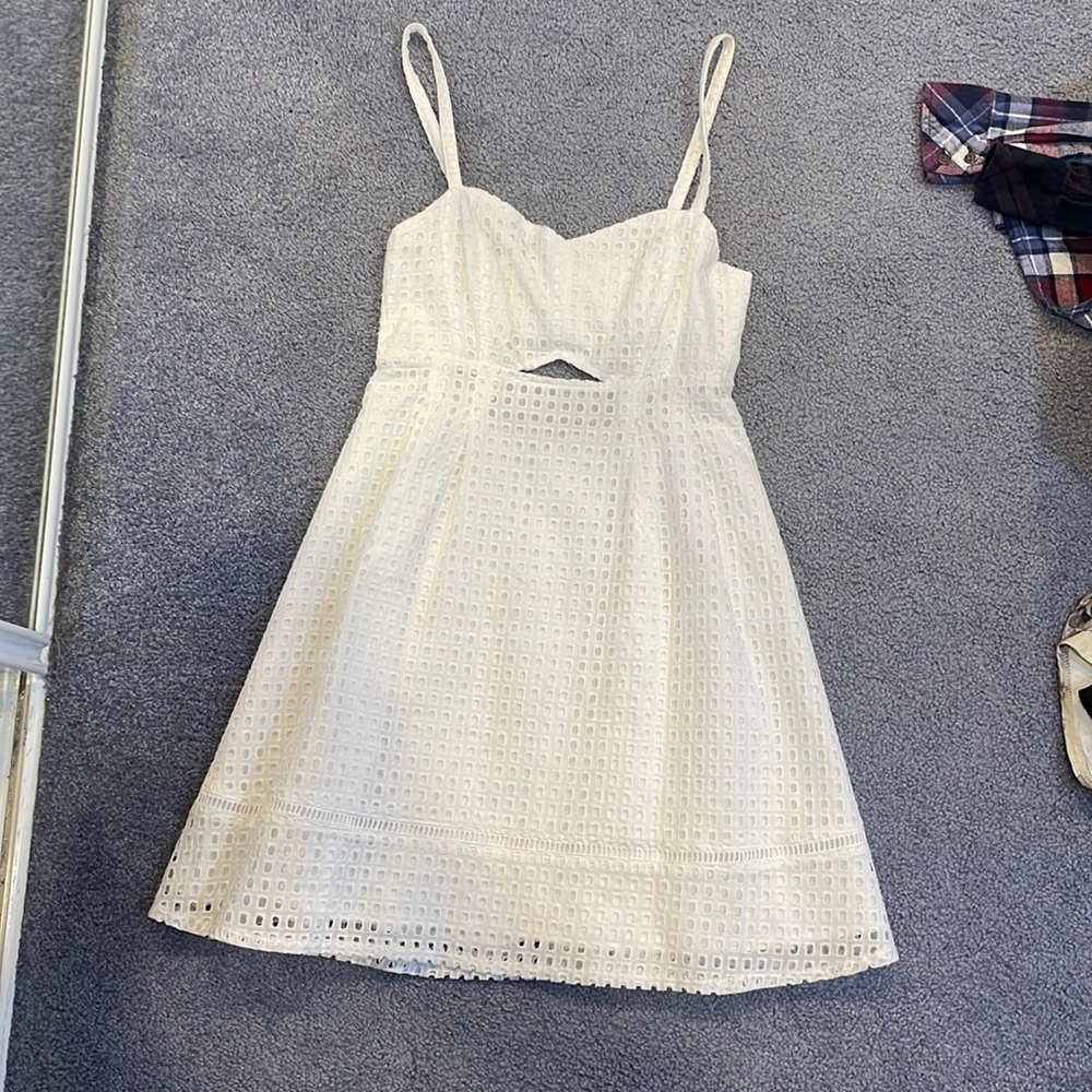 Jack BB Dakota white eyelet style lace dress
